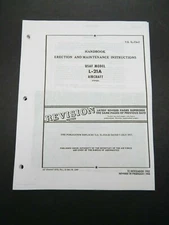 1952-58 Air Force Piper L-21 A Super Cub Aircraft Erection & Maintenance Manual
