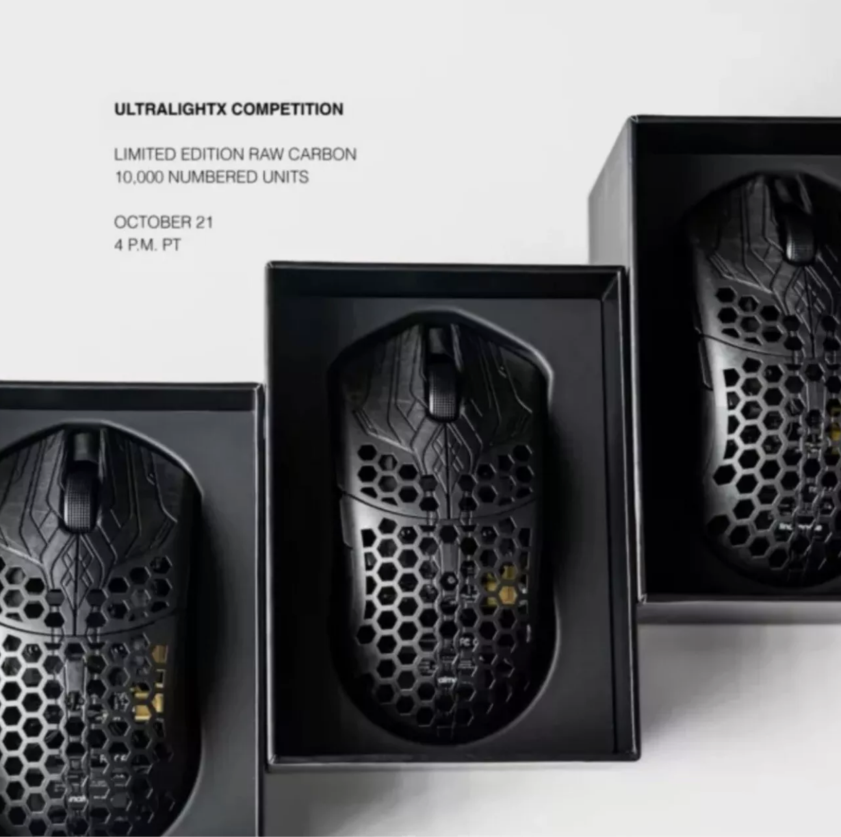 Finalmouse ULX Competition Mouse Raw Carbon Classic Size Guaranteed Preorder Lightweight Gaming Mouse