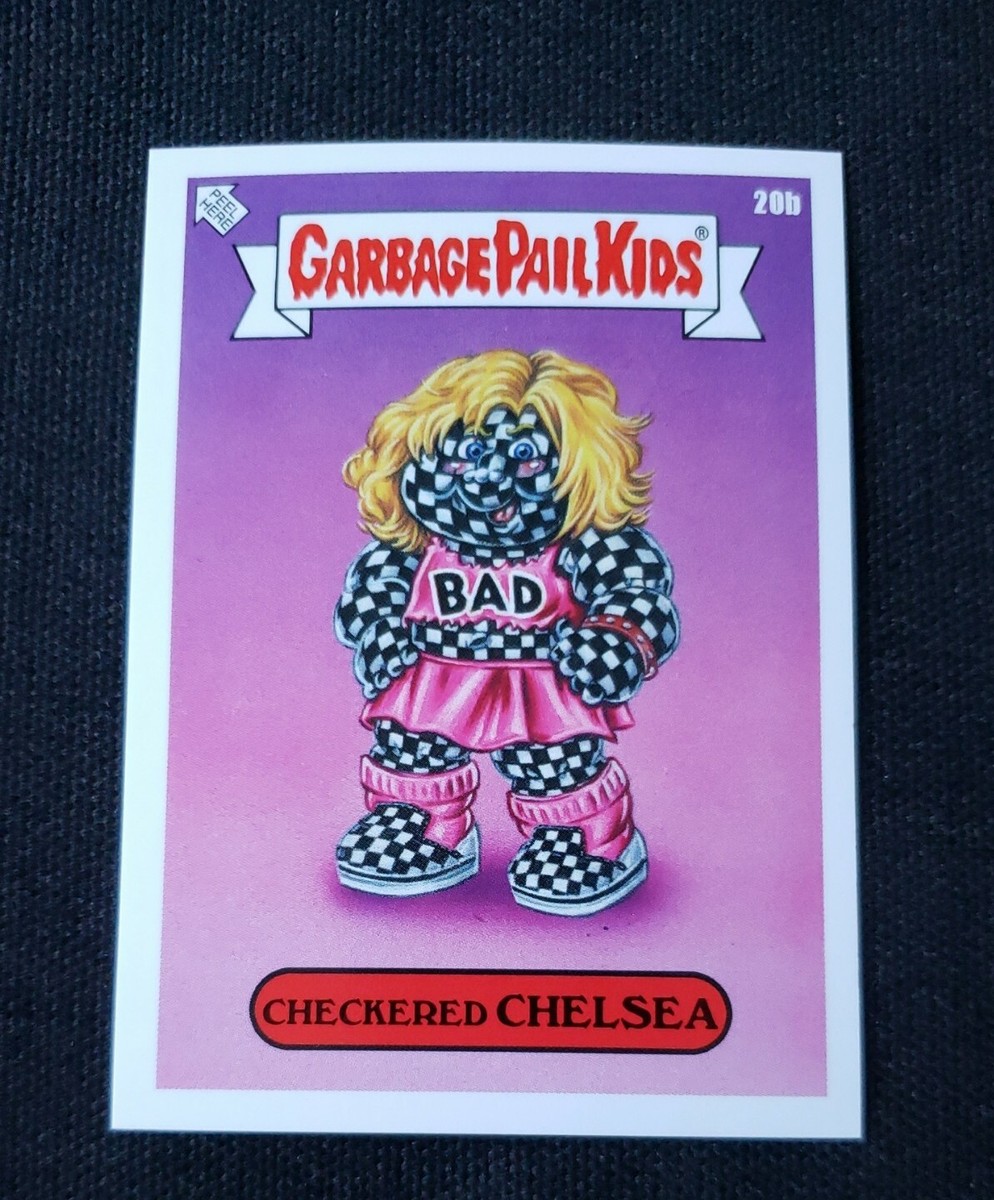 CHECKERED CHELSEA 20b TOPPS 2022 GARBAGE PAIL KIDS WE HATE THE 80s