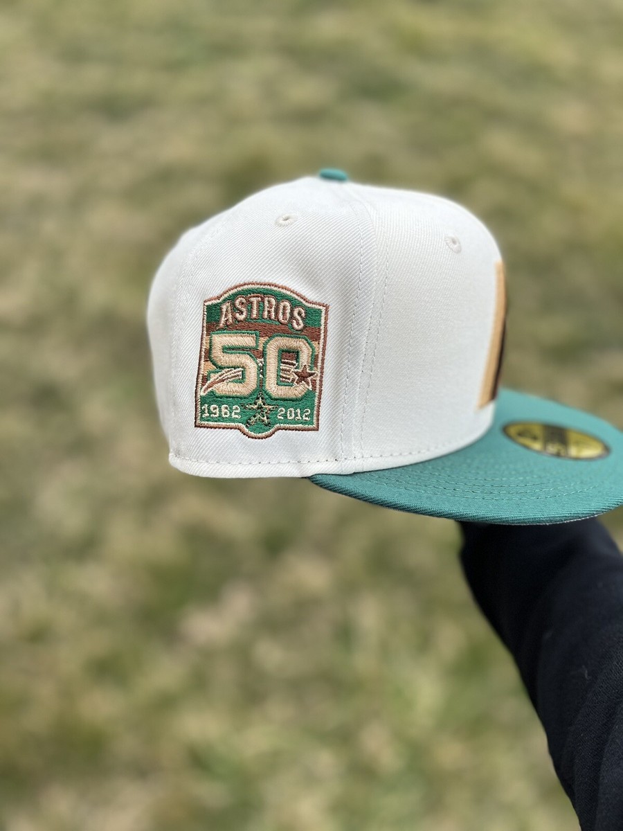 MENS HOUSTON ASTROS WS 50 YEAR CHROME PROTRO CAMP NEW ERA