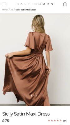 baltic born sicily satin maxi dress Sicily Satin Maxi Dress  Baltic Born