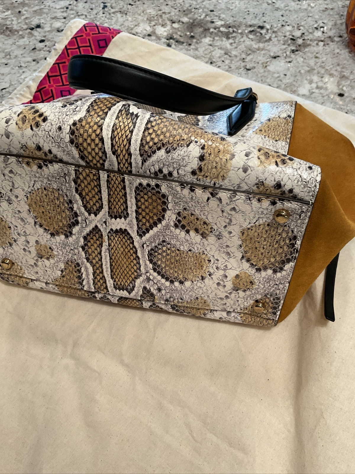 Authenthic luxurious TORY BURCH Python Exotic Mer… - image 3