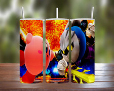 Kirby vs Meta Knight 20 oz & 30 oz Stainless Steel Tumbler w/ Straw & Lid