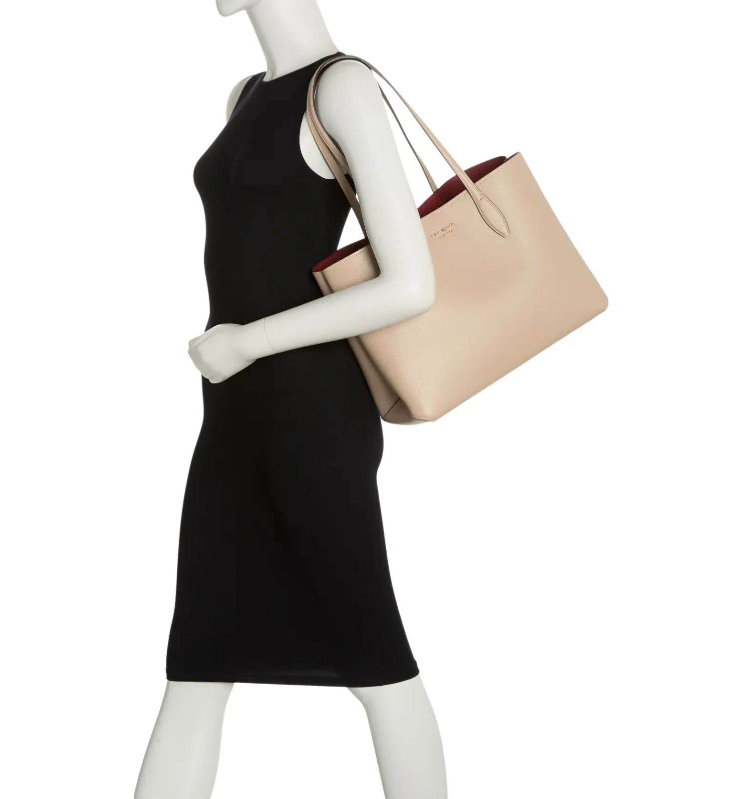 Nuova borsa grande Kate Spade tutto il giorno in pelle talpa senza tempo