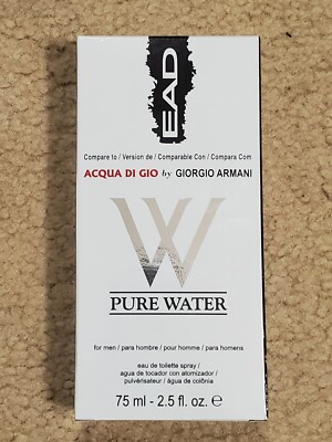 EAD Verison of Acqua Di Gio By Giorigo Armani Cologne Pure Water 