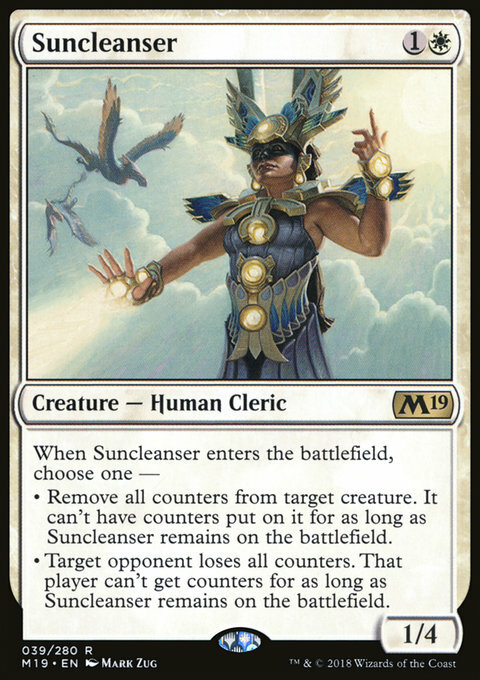 Suncleanser 1x FOIL M19 MTG Core Set 2019 Rare MINT white Suncleanser 1x FOIL M19 MTG Core Set 2019 Rare MINT white