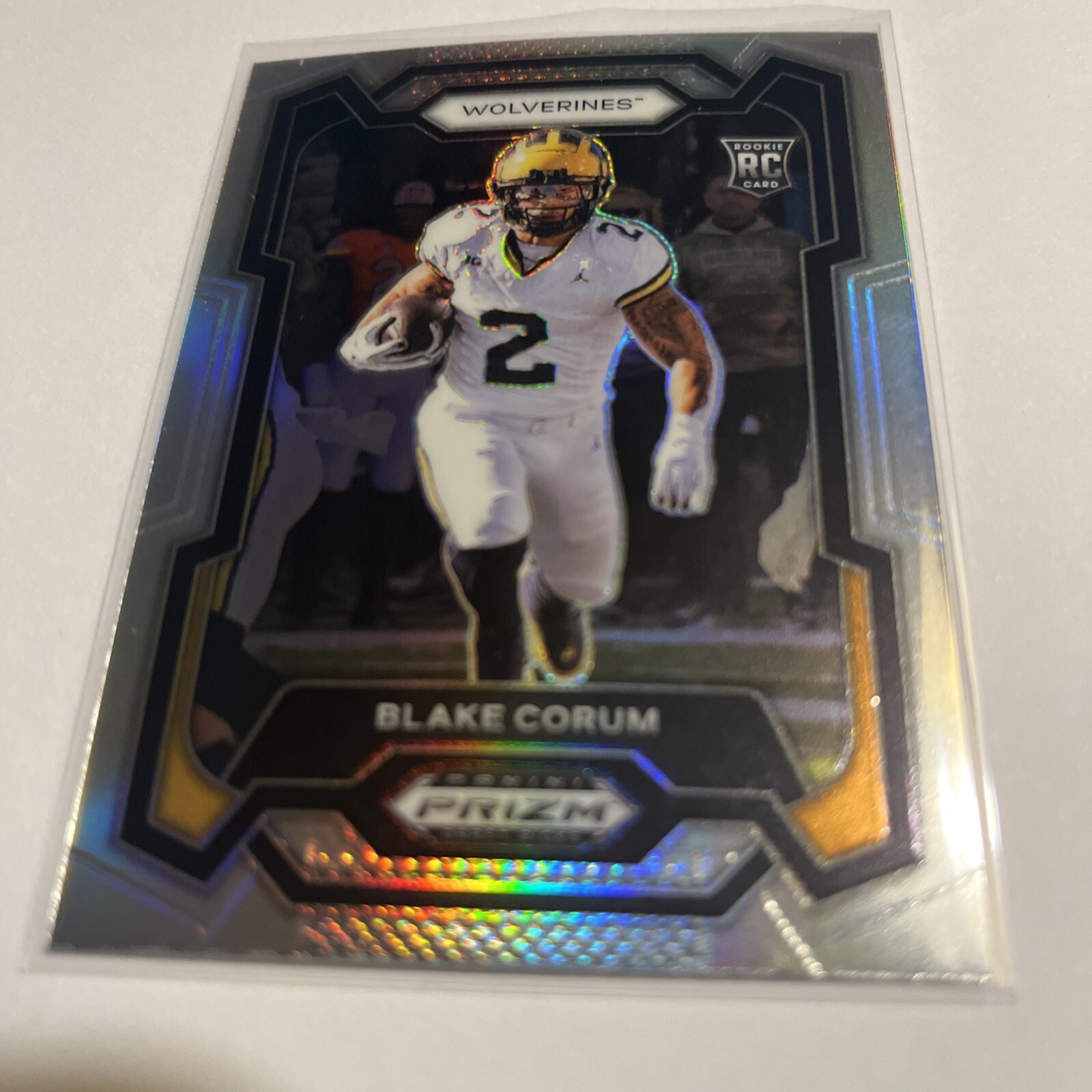 2024 Panini Prizm DP Football Blake Corum SILVER PRIZM RC Rookie Card #128 (C1)