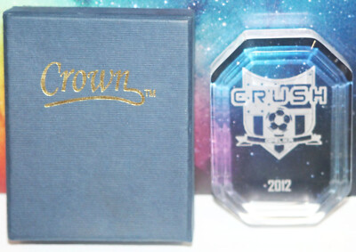 Opelika Crush Soccer Club Football Team - 2012 Etched Glass Award Trophy Alabama