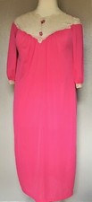 True Vtg Aristocraft by Superior Nightgown Plus Sz 18/20 Bright Hot Pink GVC