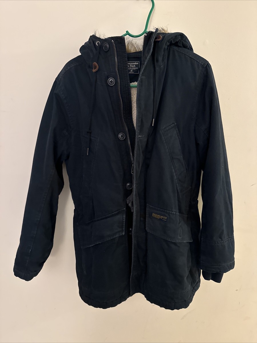 Abercrombie & Fitch Jacket Sherpa Fleece Lined Men's SZ XS
