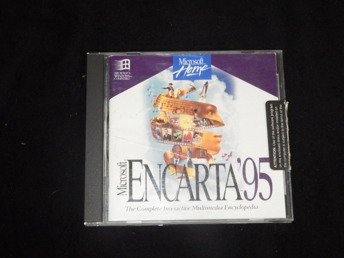 Microsoft Encarta '95 Home Encyclopedia PC CD-ROM For