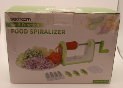 SEDHOOM MULTI-FUNCTION FOOD SPIRALIZER WITH MANUAL. Model B438-B..