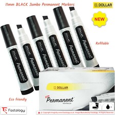 11.0mm Chisel Tip Jumbo BLACK High Quality Permanent Marker Pens Calligraphy Art