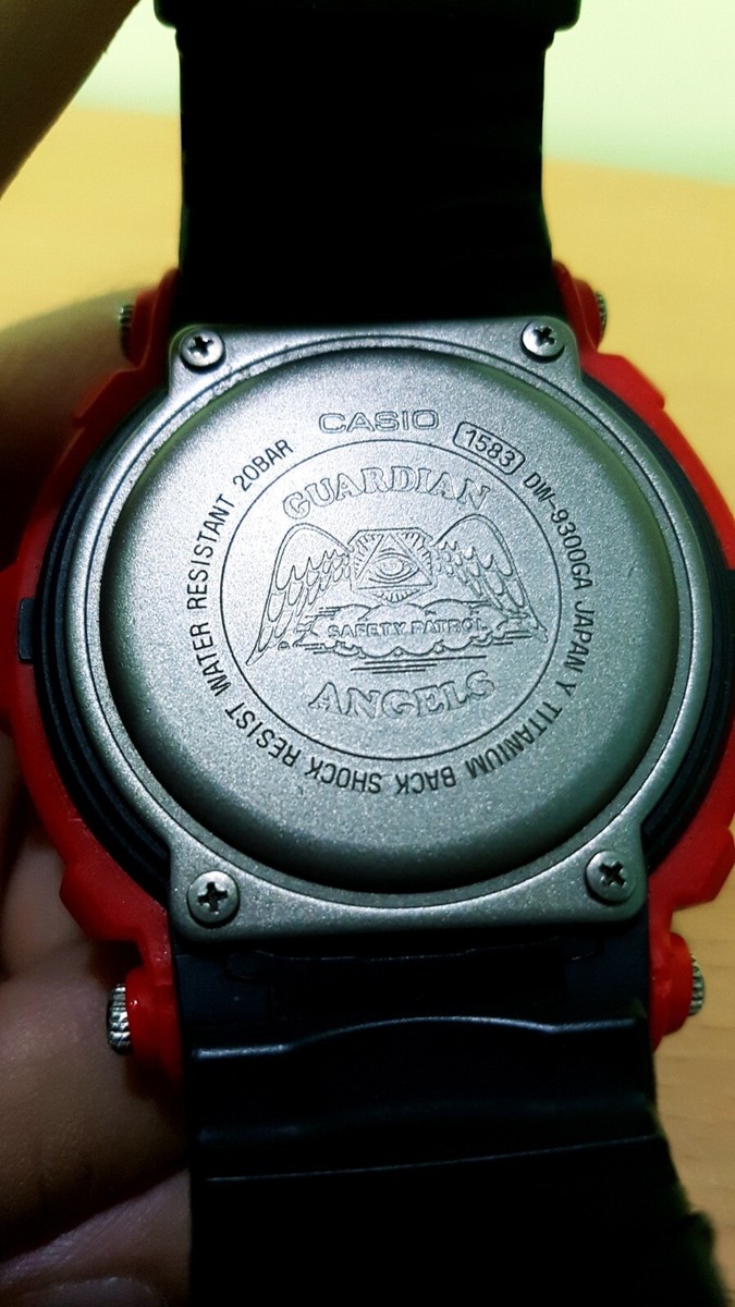 Vintage Titanium Solar G-Shock DW-9300GA Rayman Guardian Angels