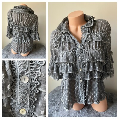 ebay ruffle blouse