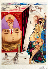 Salvador Dali Lithographie COA Original Signé Numéroté Limité ( Dalí ;d Ailes )