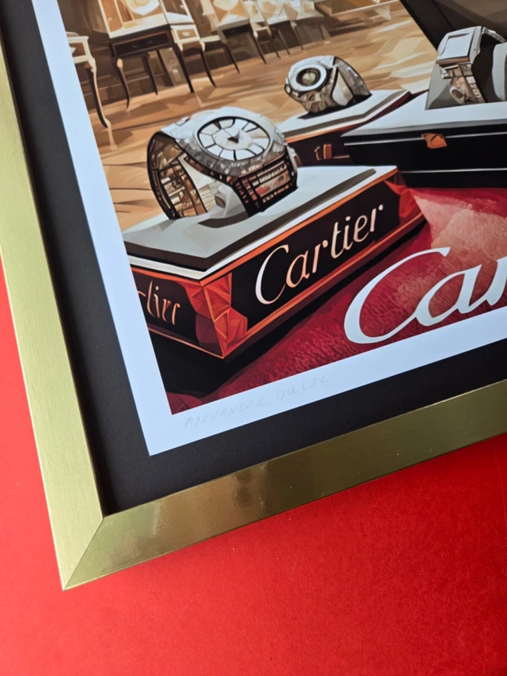 亚历山大·杜拉克 + 卡地亚 + 大号手工签名正品印刷版 10 件真品证明! — 第 3/4 张图片
