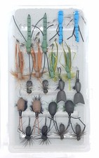 Assorted Foam Body Dry Flies, Top Water Fly Trout Fishing Handy Fly Box