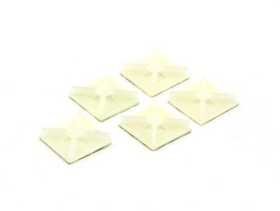 5x Computer Cable Wire Tie Mount Zip Holder Kabelbinder Halter selbst-klebend