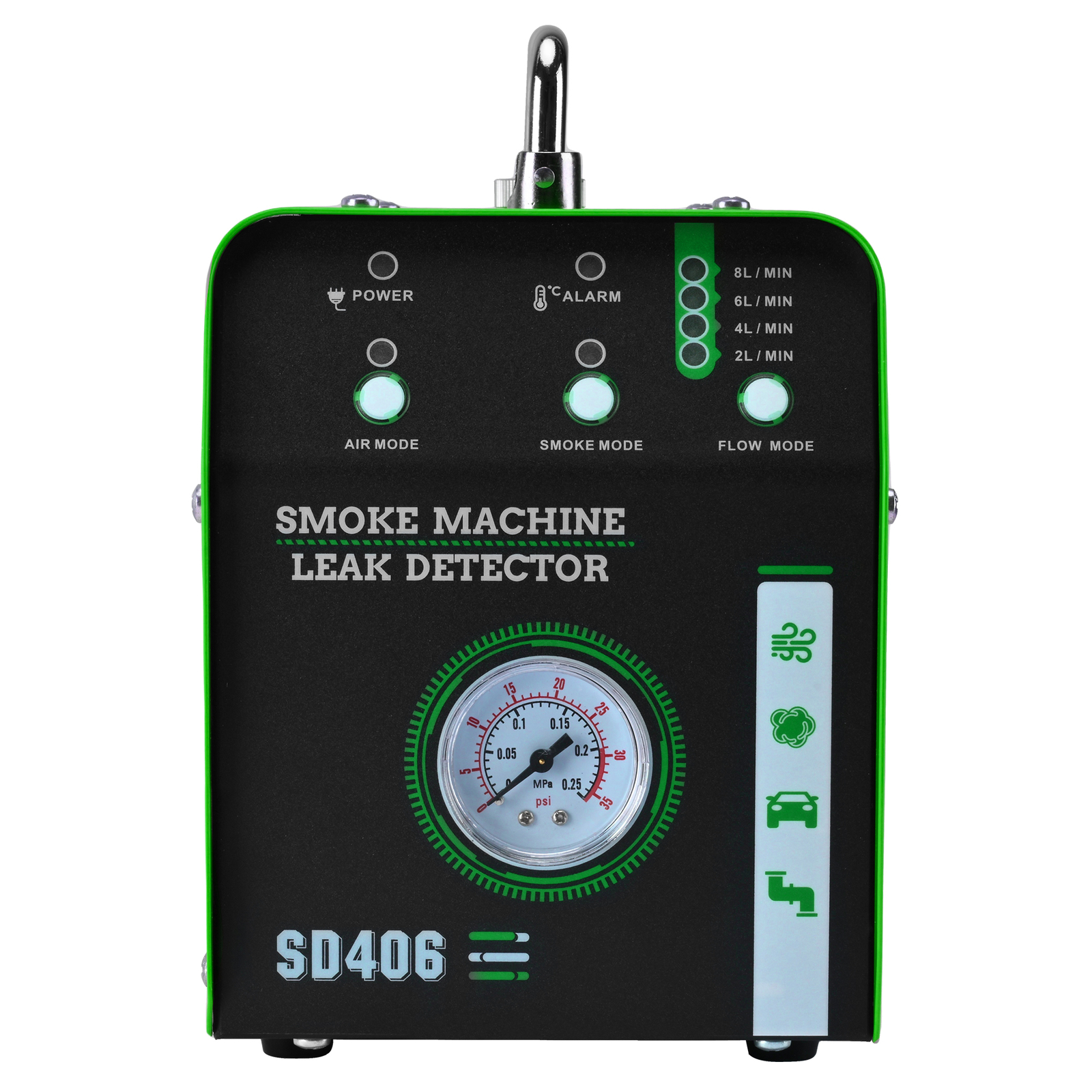 EVAP Smoke Leak Detector for Automotive Diagnostics with Pressure Gauge-image