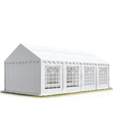 Tendone per Feste 4x8 m, Gazebo PVC 700 N, bianco