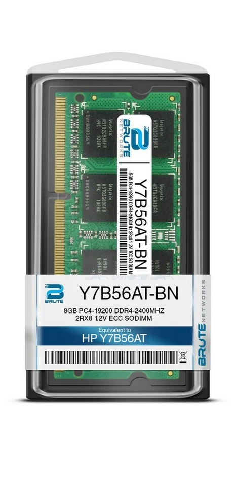Y7B56AT - HP Compatible 8GB PC4-19200 DDR4-2400MHz 2Rx8 1.2V ECC SODIMM - Image 3 of 3
