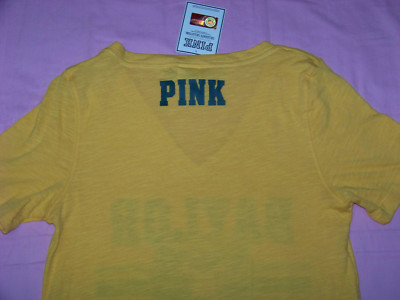 Chemise Victoria's Secret Baylor Bears - Taille Standard - Jaune - Neuf Avec étiquette - Style Sport