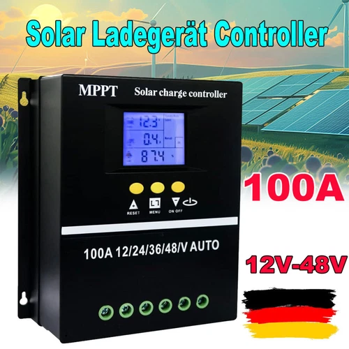 100A MPPT 4000W Solar PV Regler 12V 24V 36V 48V Solar Laderegler Controller LCD.
