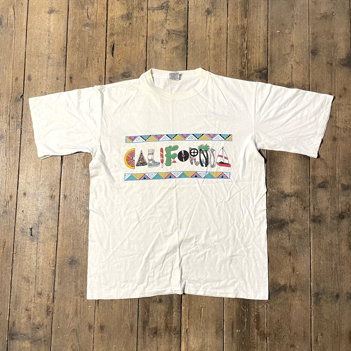 Vintage T Shirt Y2K California Tourist Graphic Single Stitch Tee