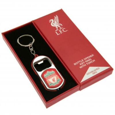 LIVERPOOL FC BOTTLE OPENER KEYRINGS TORCH LIGHT KEYCHAIN ...