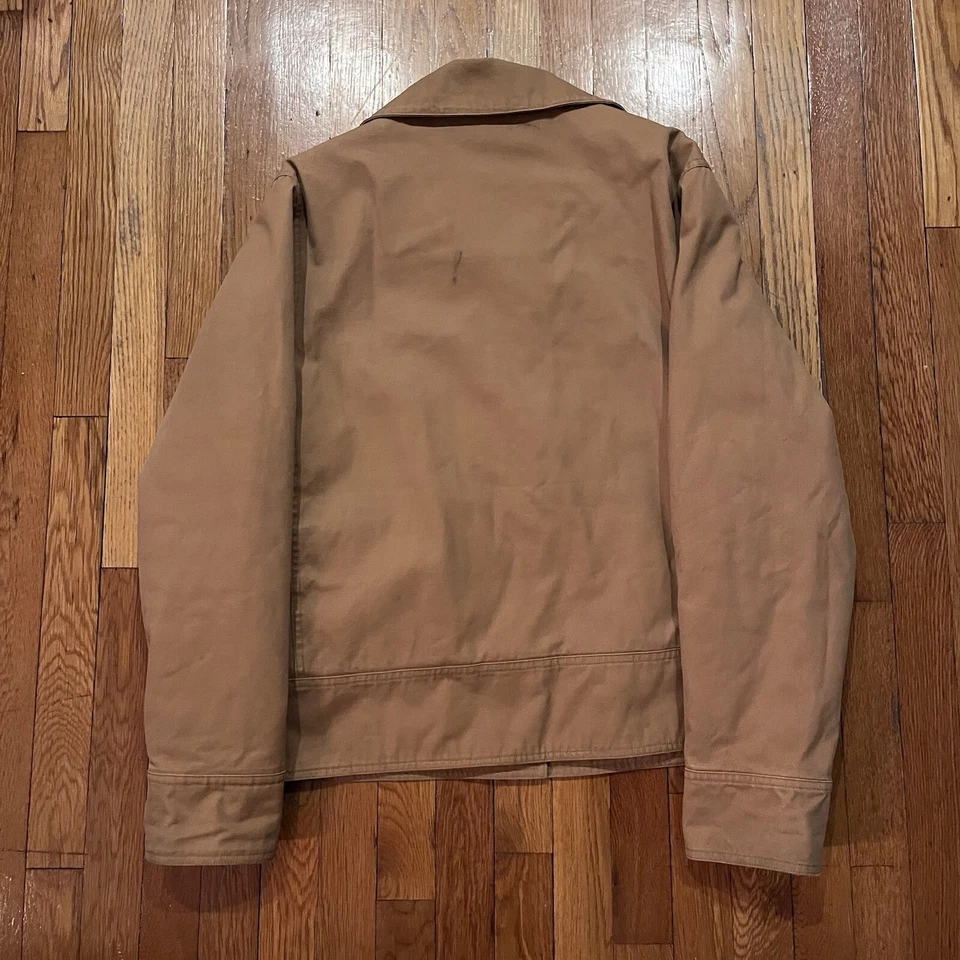 Chaqueta Billabong De Colección Para Hombre Caqui Camionero Utilitario Trabajo Talla Mediana Foto 3 de 4