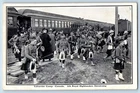 c1920 Montreal Canada Postcard Valcartier Camp 5th Royal Higlander WW1 Military