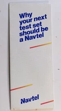 1986 Navtel portable analog data communications test equipment  - Promo brochure