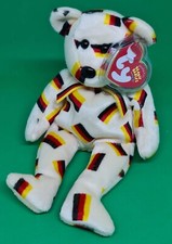 DEUTSCHLAND the Black Nose bear ~ TY Beanie Babies ~ MWMT~In Hand Oz~HTF~Retired