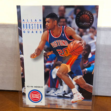 SkyBox 1993-94 Premium Allan Houston Detroit Pistons Rookie Basketball Card #221. rookie card picture
