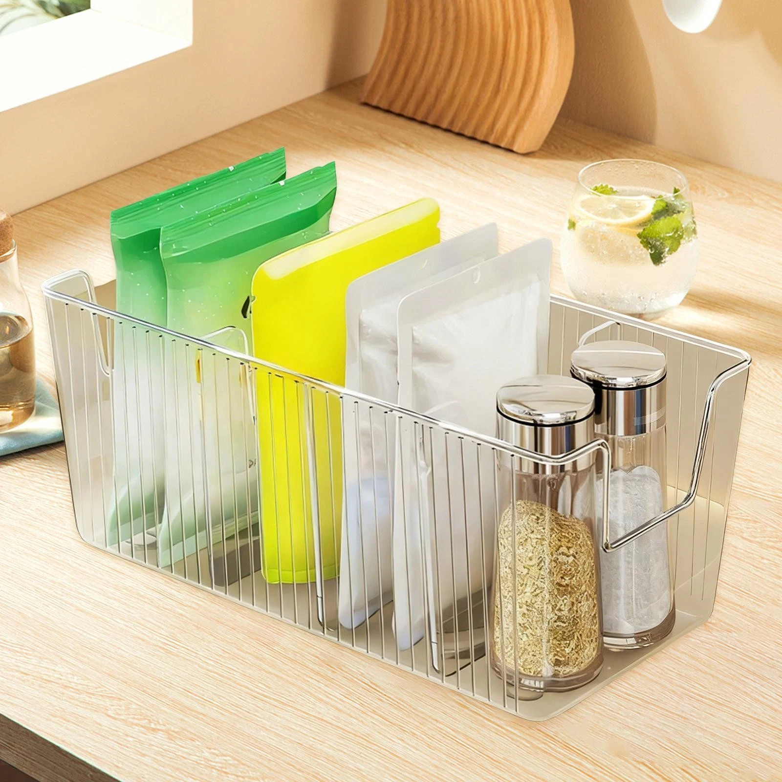 Spice Rack for Cabinet Kitchen Counter Shelf Space Saving Multifunction Spice