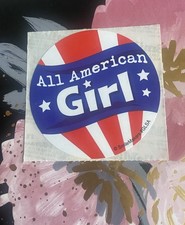 Vintage SmileMakers All American Girl Sticker...