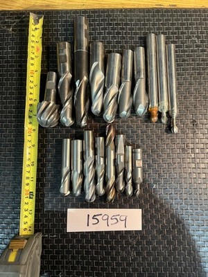 Lot of 18 Ball Nose HSS End Mills (See listing for Sizes)
