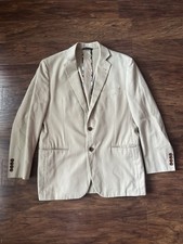 Brooks Brothers 1818 Fitzgerald Men's 40S Beige Cotton Blazer Sport Coat