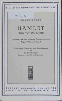 Hamlet. Prinz von Dänemark. Band 1. Shakespeare, William: