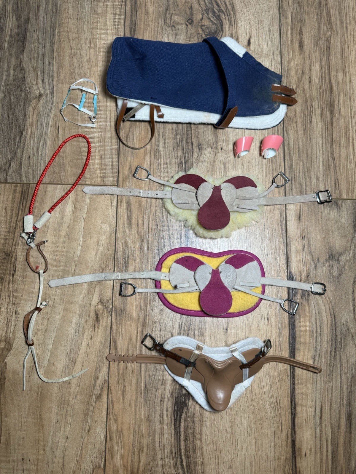 Breyer Horse Riding Accessories Lot Saddles Blanket Reins Vt