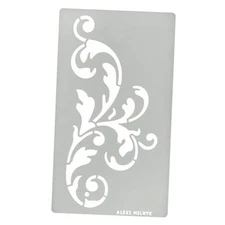  No.349 Metal Stencil, Swirls, Ornaments, Flowers Vine, Patterns, Border, 