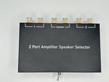 2 1 -In-1 2 -Out Amp Amplifier Speaker Switcher Selector, 2-Way Speaker Switcher