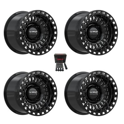 KMC KS242 Aztec Bdlk 15x10 Wide Wheels Black/Milled +0mm Can-Am Maverick X3 (4)
