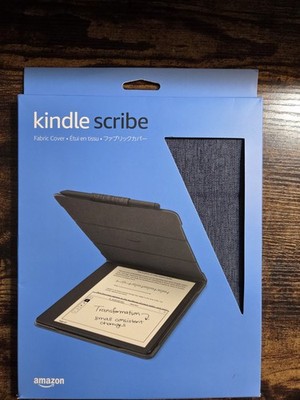 Kindle Scribe Fabric Folio Cover with Magnetic Attach, Sleek Protective Case