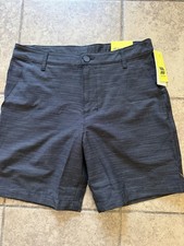 All In Motion Men's Golf Shorts Quick Dry Stretch Dark Gray size 30, 7" inseam