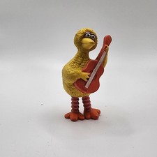 Vintage 1982 Tara Toys Muppets Sesame Street BIG BIRD w/ Guitar PVC Figure