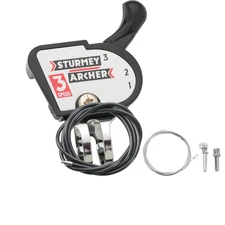 Sturmey Archer 3-Speed Classic Trigger Shift Cable & Shifter Bundle Internally