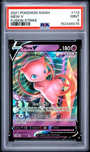 Mew V graded PSA 9 for sale on eBay