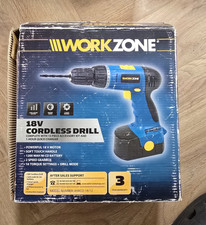 Workzone WWCD-18/12 18V Drill Driver, 1200mAh NiCd, Charger, 2-Speed